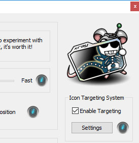 Turning on icon targeting